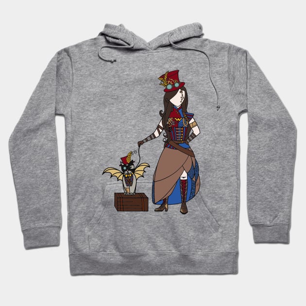 Steampunk Woman of Wonder Hoodie by MellyLunaDesigns